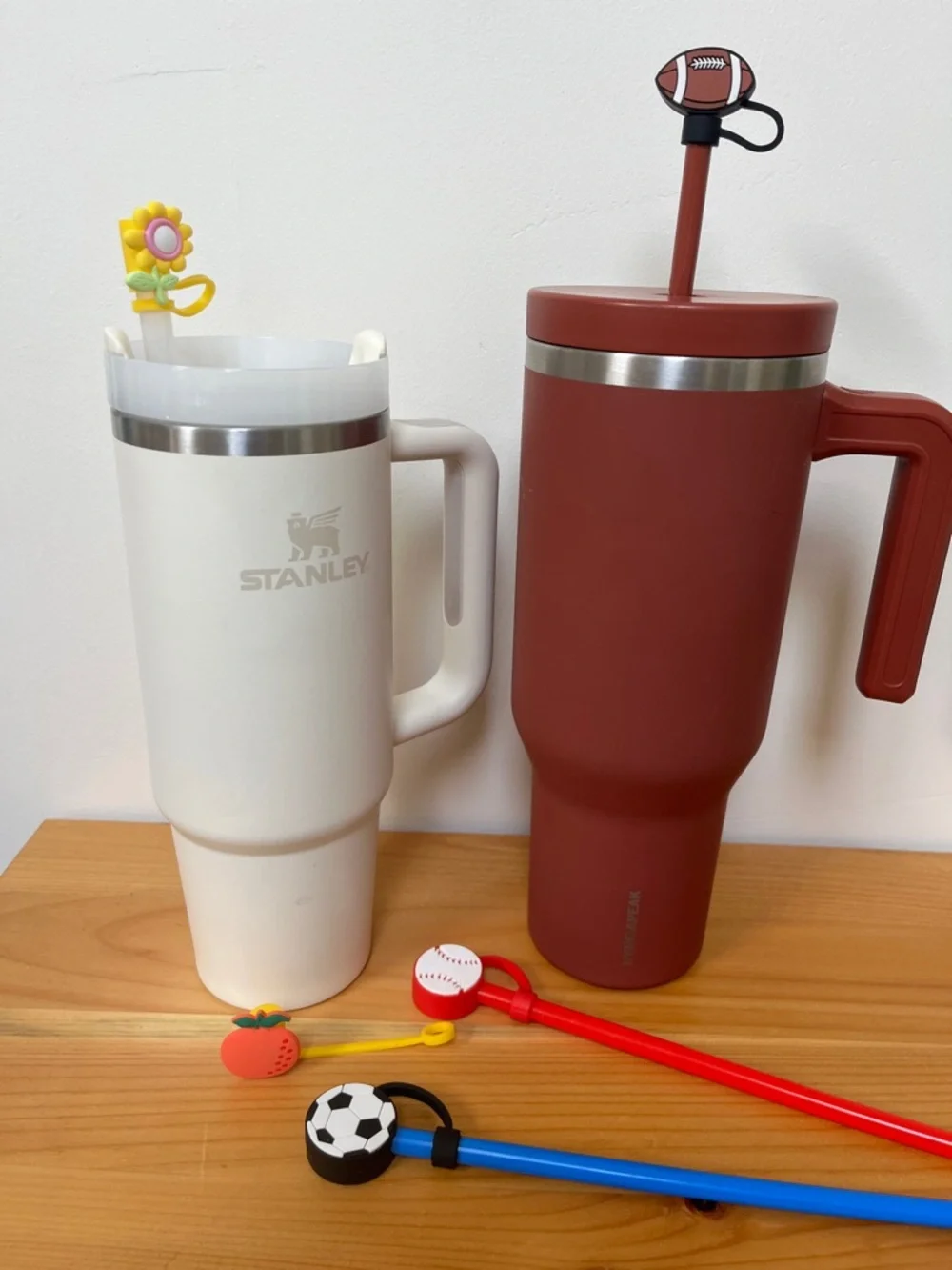 Stanley White and Rust Red Insulated Party Tumblers